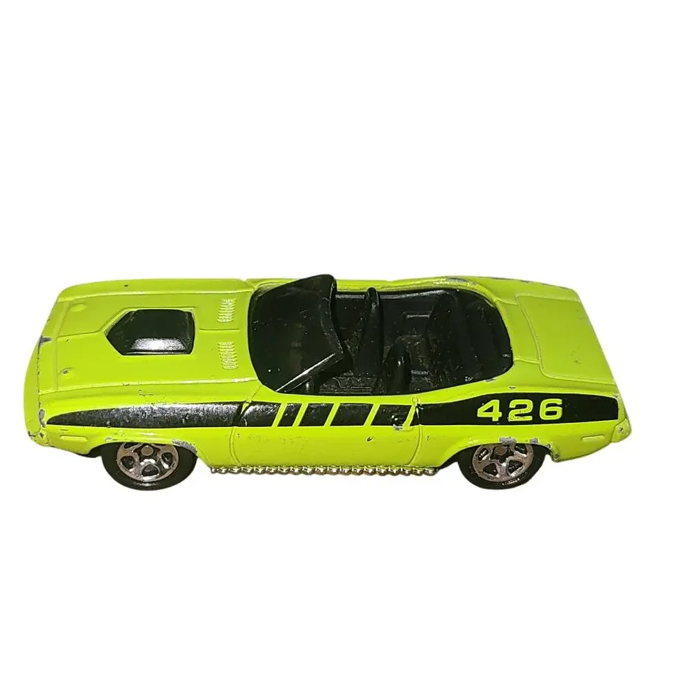 1996 Hot Wheels '70 Plymouth Barracuda 426 King 'Kuda Convertible - Lime Green
